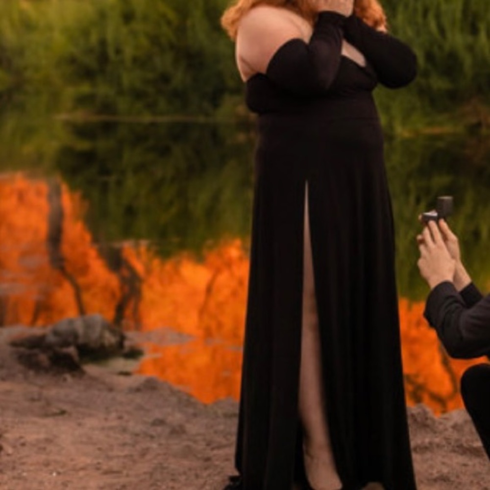 Sexy high split dress